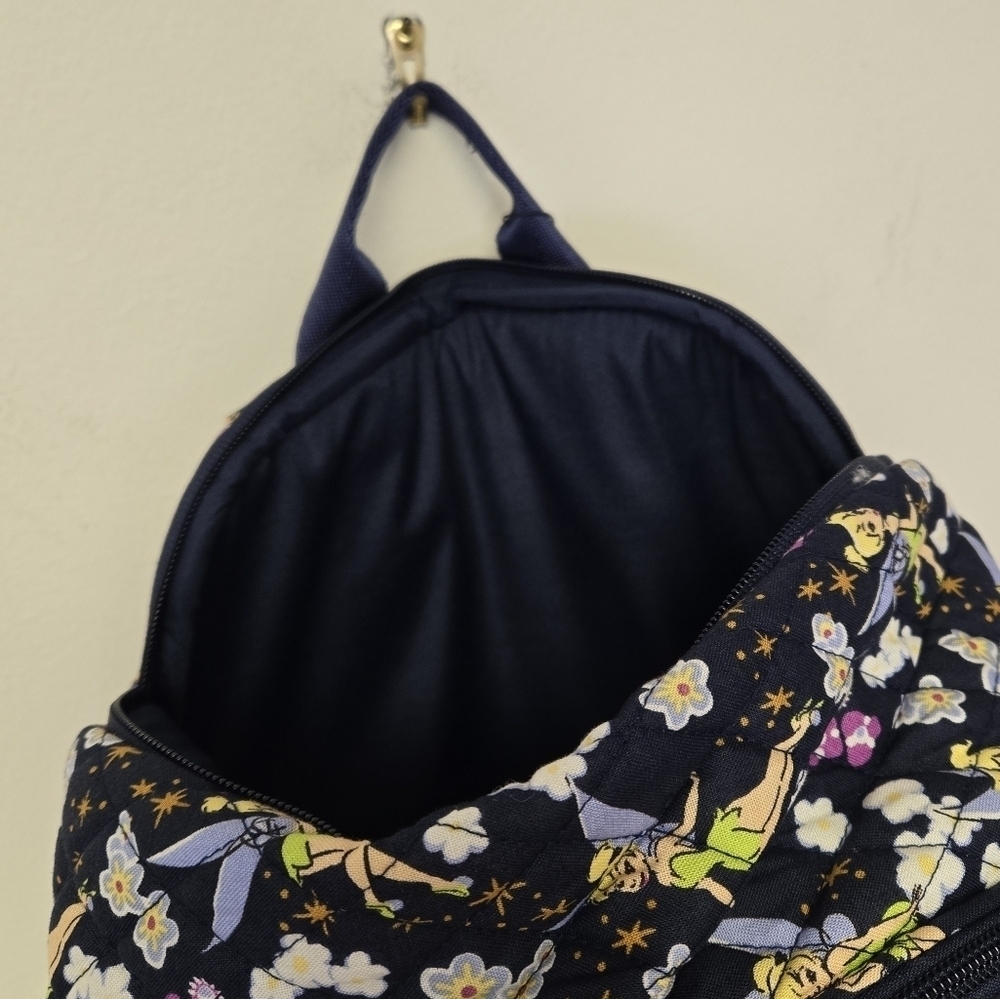Vera Bradley Disney Tinker Bell's Flight Essential Large Backpack - Picture 7 of 11